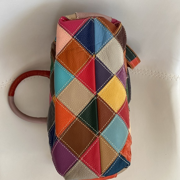 New Handmade Patchwork Hand-Crossbody Bag - Picture 3 of 8